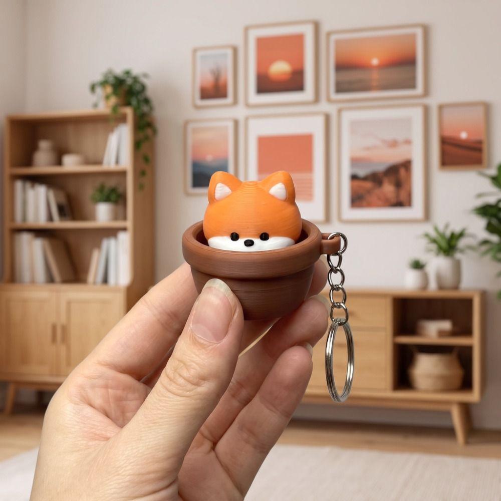 Key Ring Keycap Clicker Pendant Button Press Keyboard Fidgets Keychain Keyring Accessories