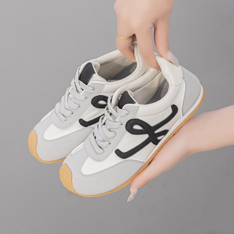 Women's Spring and Autumn New Sports Women's Shoes Women's Retro Fashion Waffle Shoes Versatile Casual Soft-soled Single Shoes