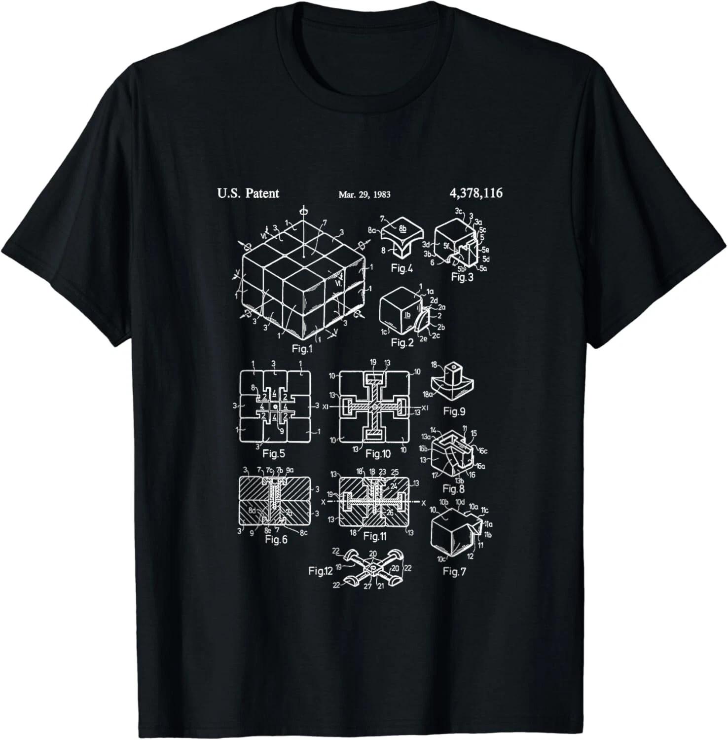 Competitive Puzzle Cube Rubik Patent Speed Cubing Gift Unisex T-Shirt S