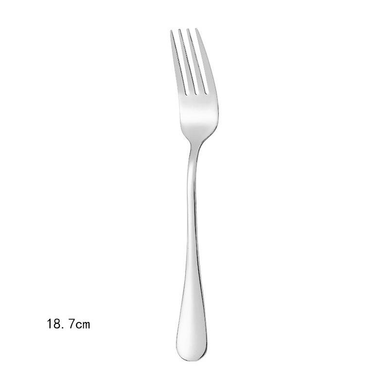 Stainless  Steel  Forks Set Western Style  Thickened  Tableware for  Steak Dining  Household Use Durable Spoons Knives Cutlery