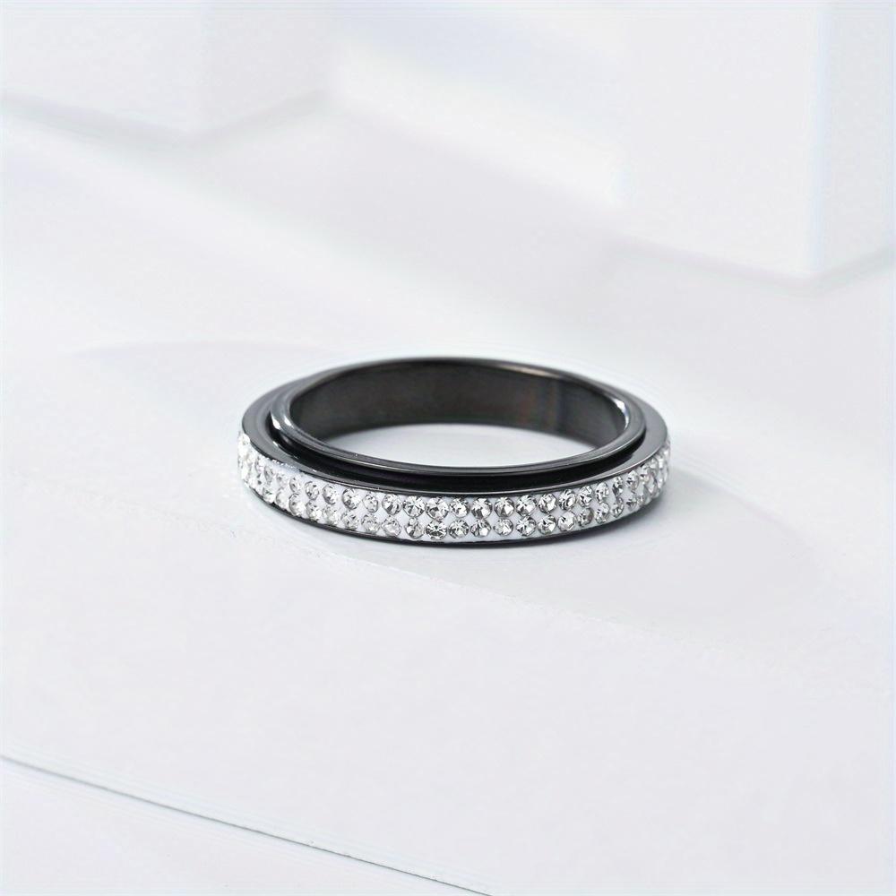 1 Stück Nischendesign, Drehbar, Schlicht, Vielseitig, Stilvoller Titanstahlring