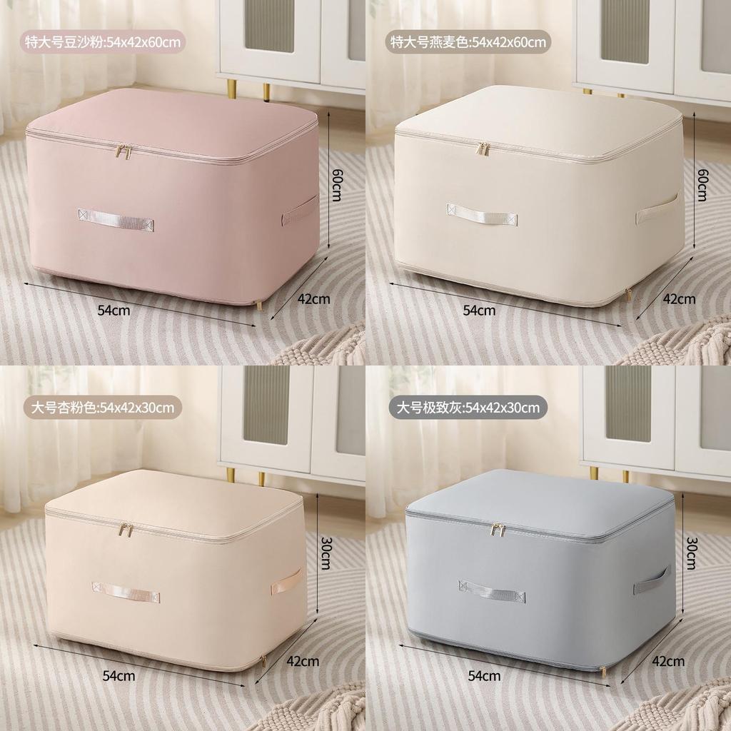 Cotton Comforter Storage Bag With Compression Design For Bedroom Organization And Travel