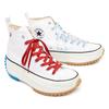 Converse Run Star Hike Comfortable and Versatile High-Top Canvas Shoes Unisex White Red Blue