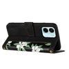 For Oppo A6x 5G Case PU Leather Floral Phone Cover with Card Slots