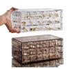 Transparent Multi-layer Jewelry Storage Box with Large Capacity for Rings, Earrings, and Necklaces