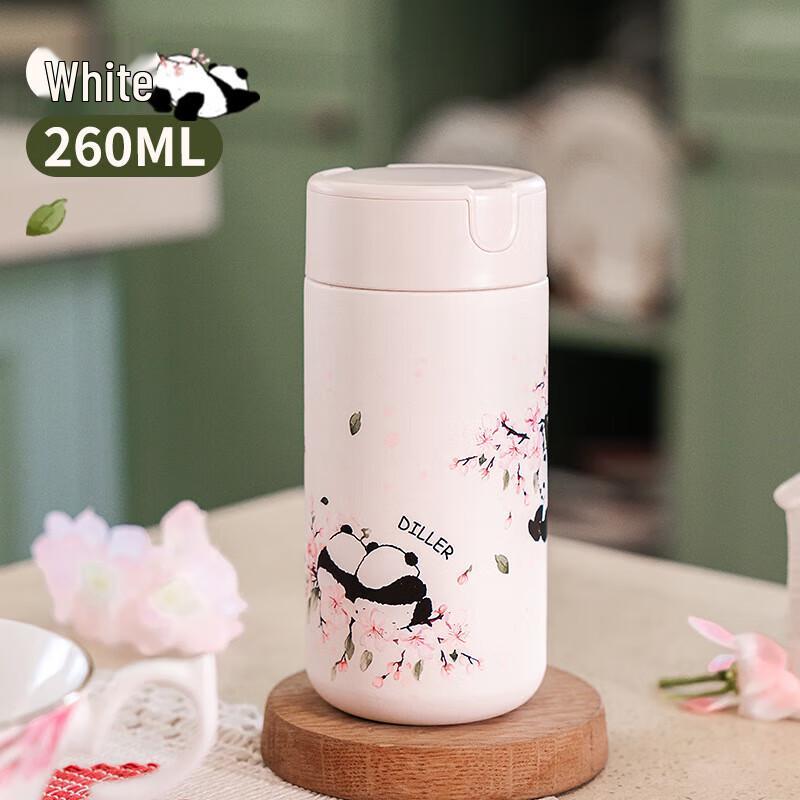 Diller Sakura Panda 316 Stainless Steel Insulated Straw Cup