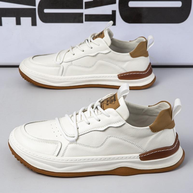 Little white shoes men's summer hollow breathable soft-soled sports shoes trendy green casual shoes