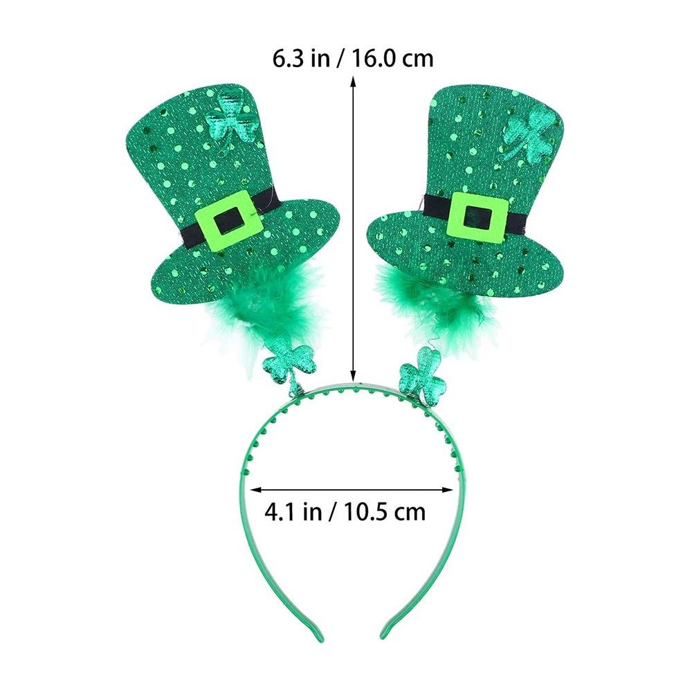 Patricks St Day Green Clover Hair Band Elf Hat Clothing Accessories Department