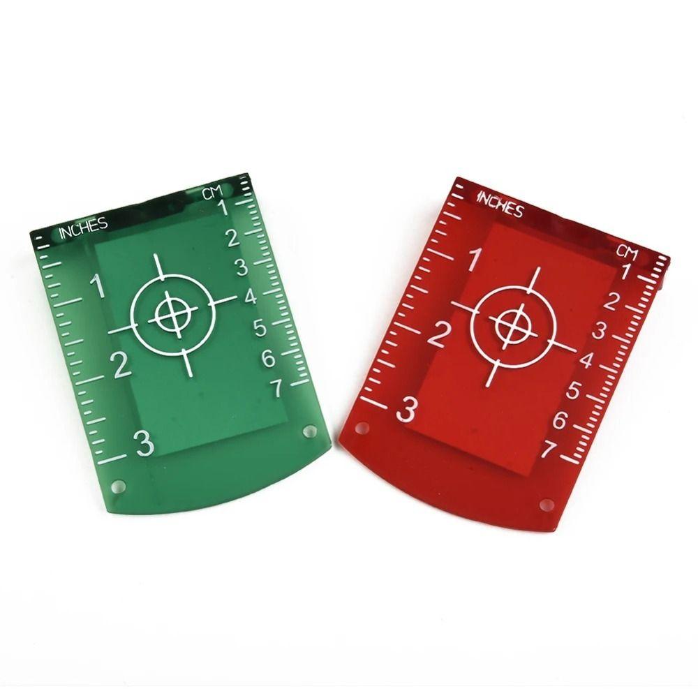 2Pcs Double Scale Line Beam Distance Plate Magnetic Magnetic Target Plate Leveling Board Tool Part