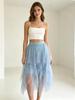 2023 Trendy High-Waisted Irregular Fairy Mesh Skirt - Korean Spring Style