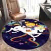 Rainbow Unicorn Chair Mat - Round Carpet for Home Decor, Office, Living Room, Bedroom Gift0285b