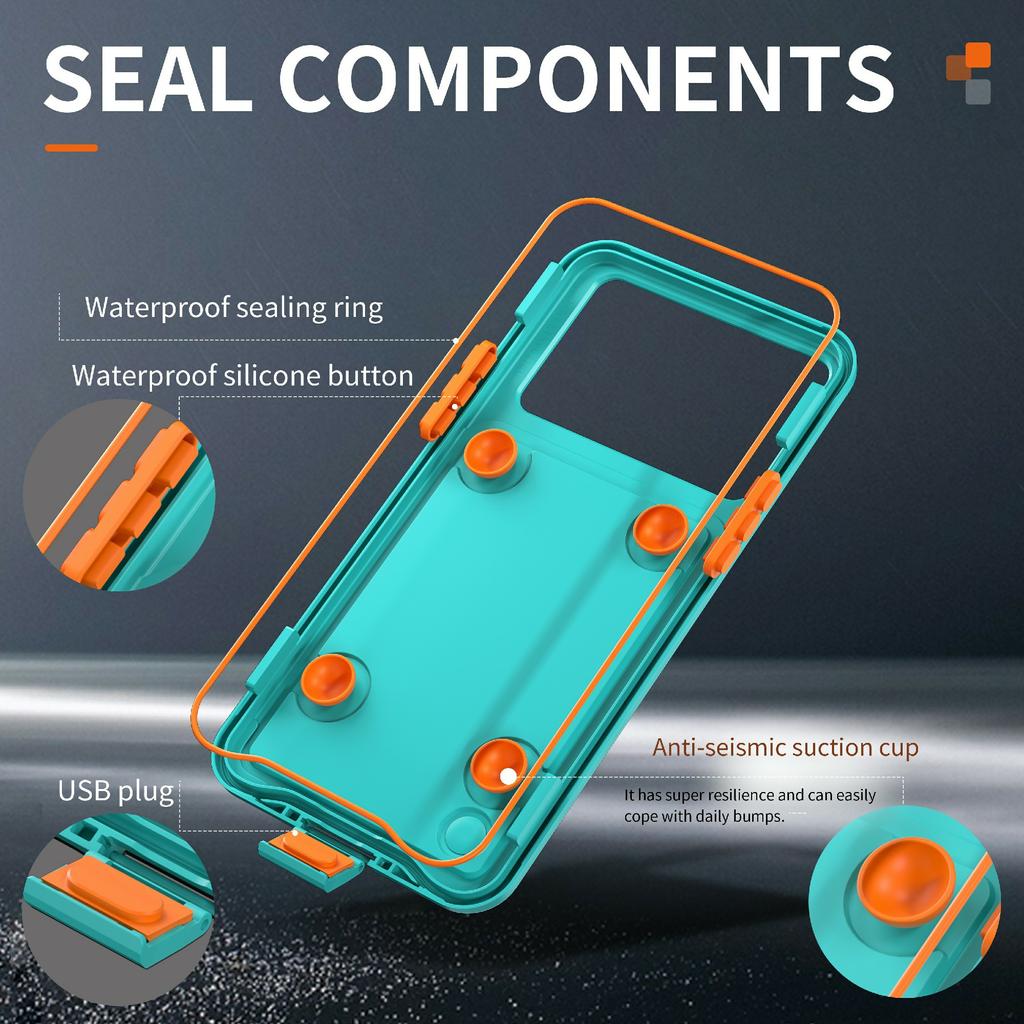SHELLBOX Air Box Series For iPhone 15 Pro Max Waterproof Cover PC+TPU+PET Protective Phone Case