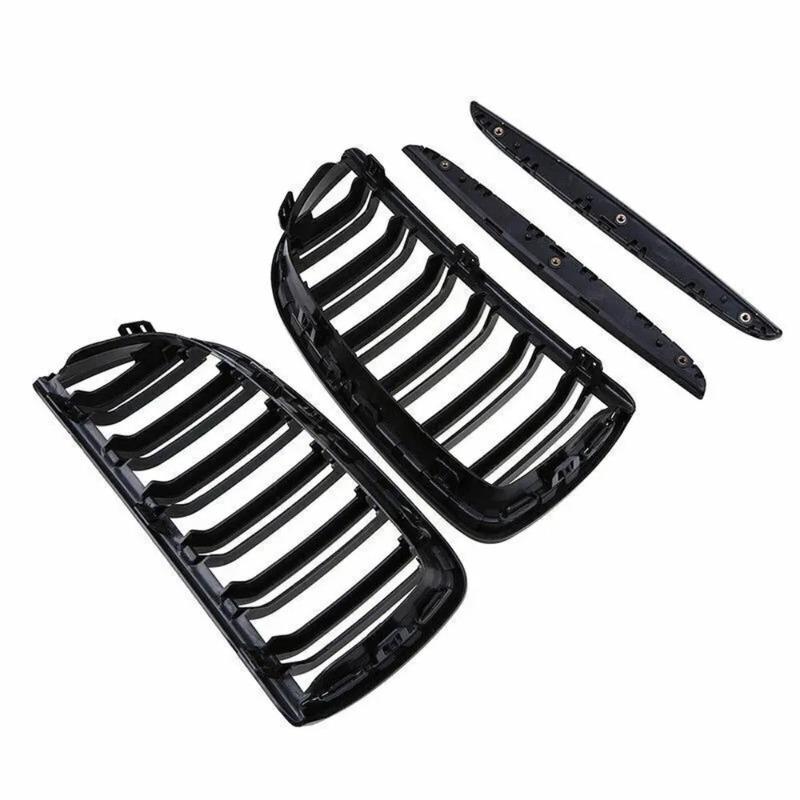 For BMW 2005-08 E90 E91 323i 328i 335i Glossy Black Color Front Bumper Kidney Grille Grill M Performance Car Accessories Tools
