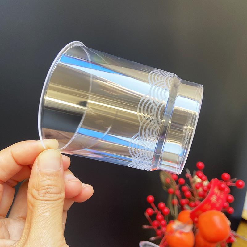 Disposable Plastic Cups, Crystal Cups, Large Food-grade High-temperature Resistant Tea Cups, Catering and Aviation Cups