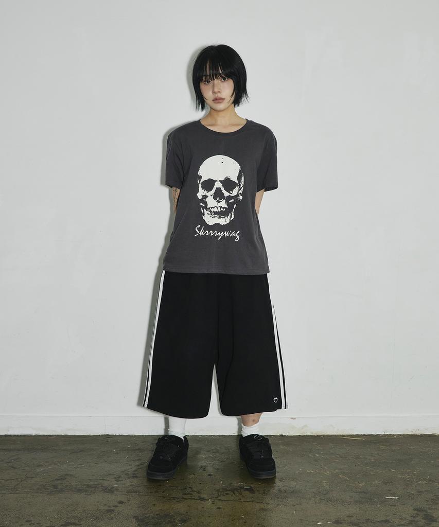 SCALLYWAG Long Bermuda Line Training Shorts [Black]