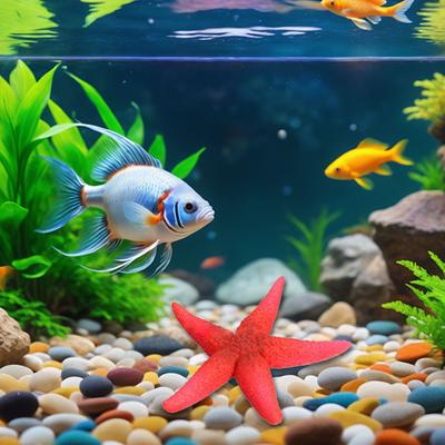 Künstliche Silikon Seesterne Ornament für Aquarien Umgebung mit realistischem Leuchteffekt Heim Fischbecken Dekorationen