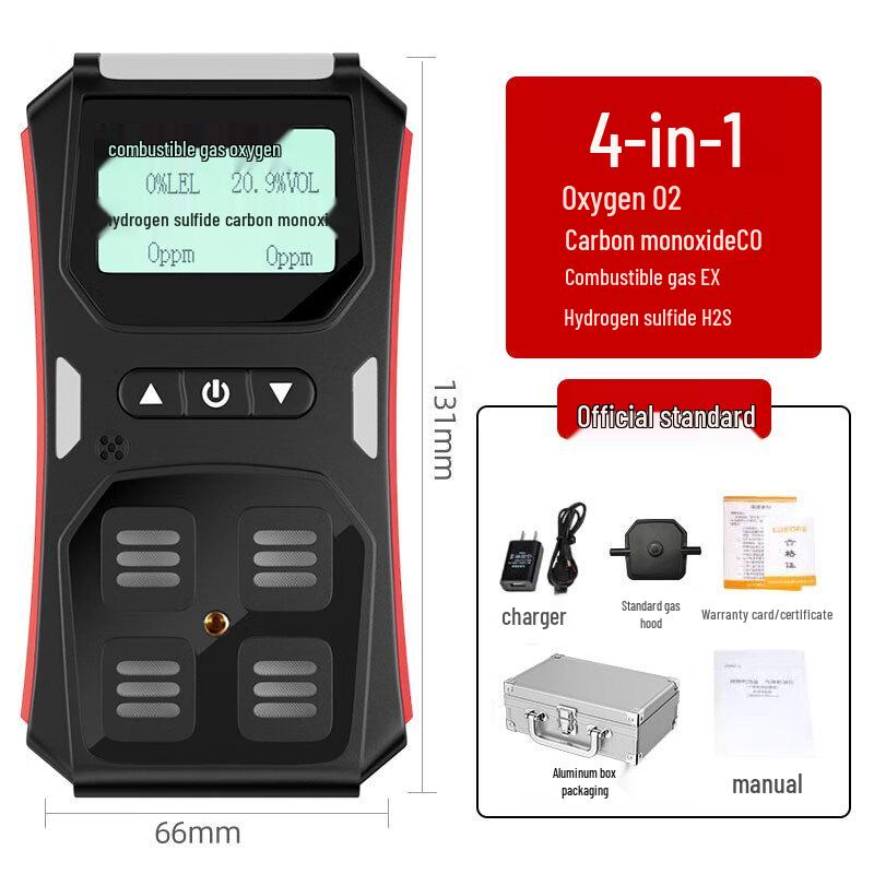 Yushijiarun Explosion-proof 4-in-1 Multi-Gas Detector