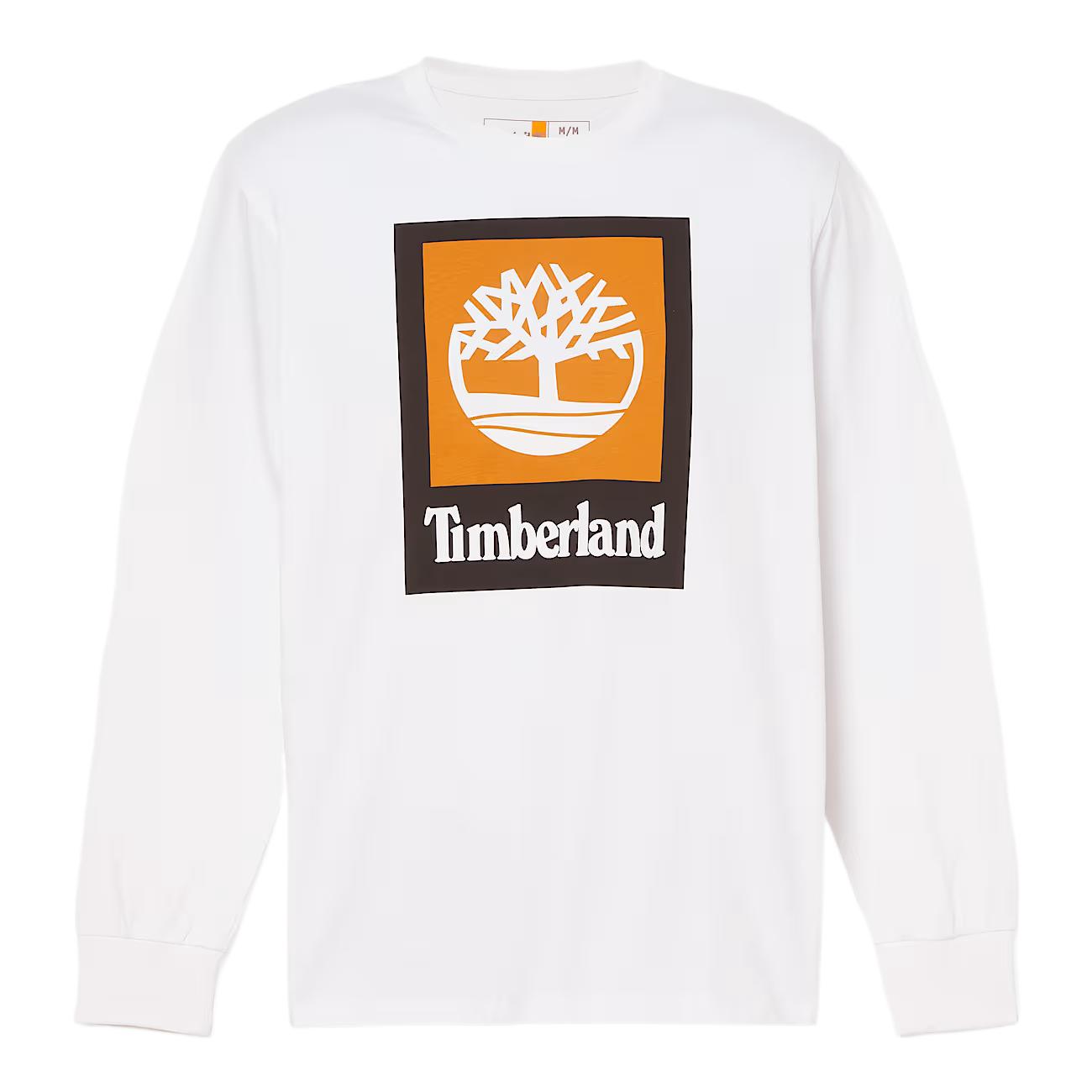

Timberland Stack Logo Soft Skin-Friendly Minimalist Long Sleeve T-Shirt Men tops TB0A5VBB100 S
