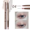South Korea Counter 4D Eye Shadow Pen Female Dual Head Dual-Use Waterproof and Durable Champagne Highlight Highlight Outline Concealer Pen