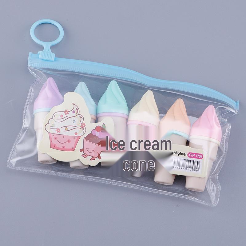 Back-to-School Macaron-Eistüte Highlighter - XYH-1708