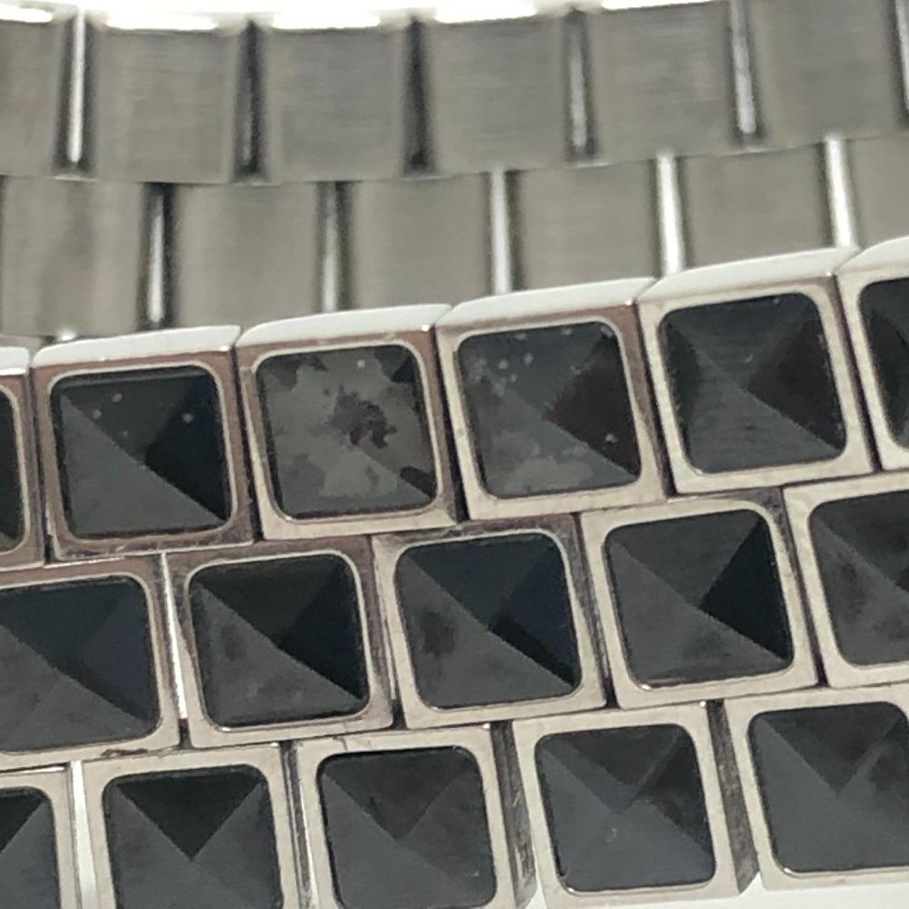 Dior CD113119 Crystal Diamond Bezel 16P Quartz Date Watch Round Face Wristwatch