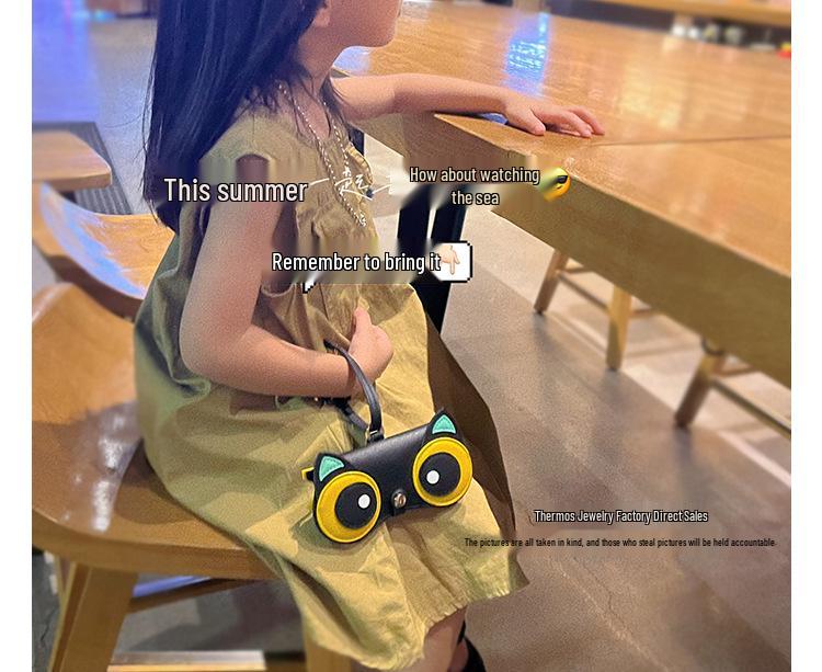 Children's Cute Cartoon Glasses Case - Portable Myopia and Sunglasses Protective Bag