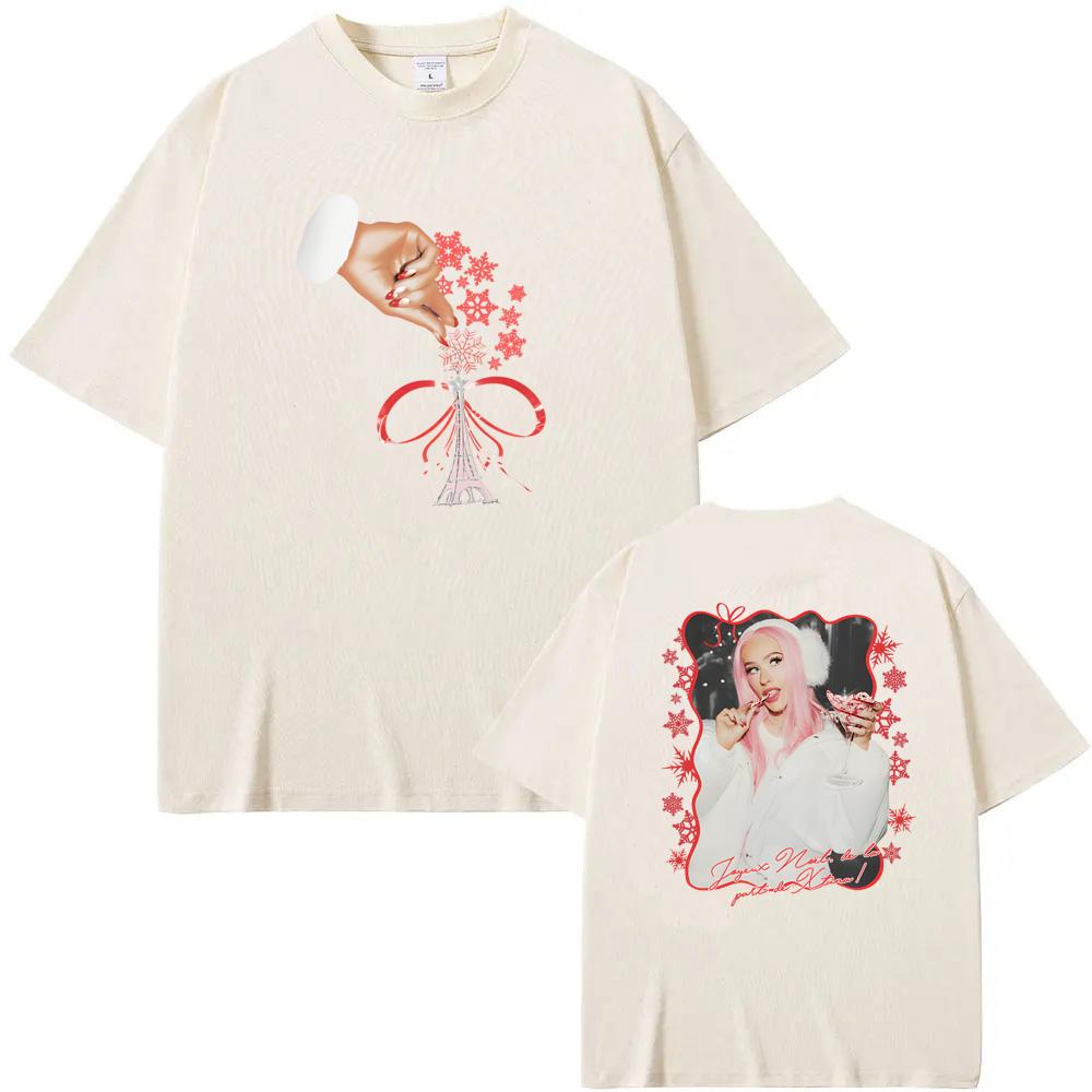 Vánoce v Paříži Grafické tričko Letní ležérní Christina Aguilera Vysoce kvalitní tričko Bavlna Kulatý výstřih Topy
