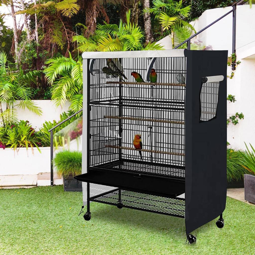 Bird Cage Cover Parrot Birdcage Covers for Night Waterproof Light Eliminator Pet Nighttime Enclosure for Small Animals Cockatiel