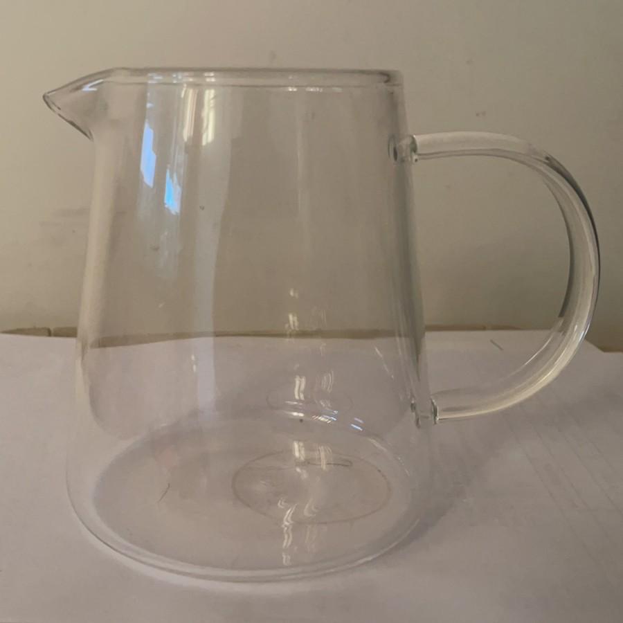 Square Glass Teapot Set with Stainless Steel Filter - Kung Fu Style Tea Dispenser and Fairness Cup for Household Use.