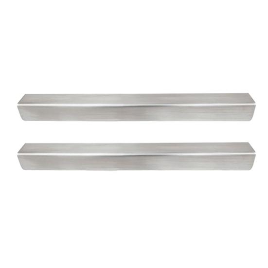 2Pcs Stainless Steel Drawer Cap Slip-in Design Secure Fit Cabinet Doors Drawers Cover Kitchen Cabinet Protector Strips