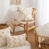 Wasabi Tufted Pillow Case Geometric Embroidered Tassel Sofa Cushion Case Bohemian Bathroom Windows Pillow Premium
