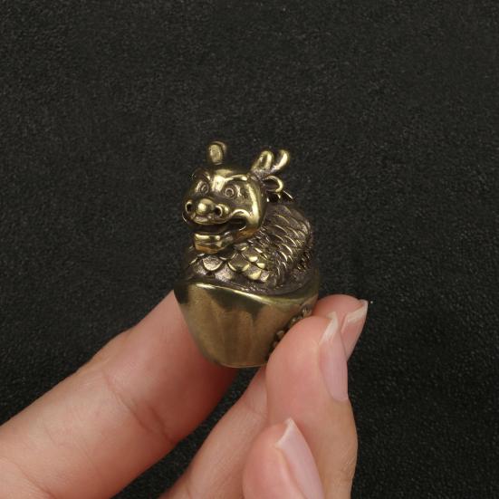 Čínská dvanáctka zvířecí figurka mosazná figurka model socha socha hračka stolní dekorace feng shui dekorace ornament festival dárek
