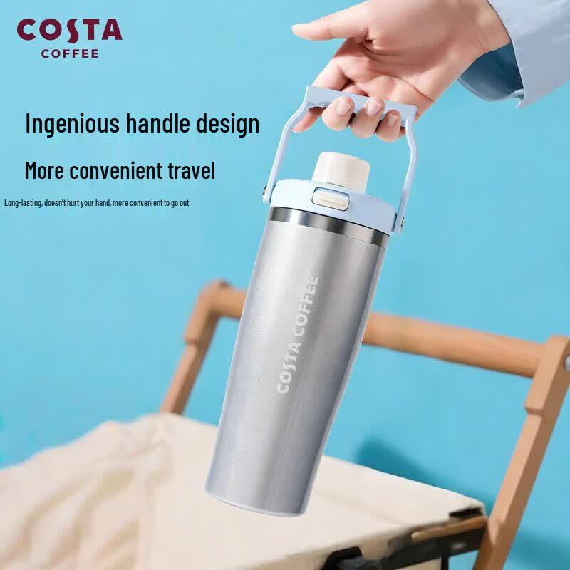 COSTA Enjoying Luck Cat Portable Insulated Mug, 820mL