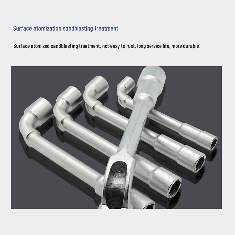 Weida Industrial L-Shaped Durable Pipe Through-Hole Socket Wrench (30-63mm) Socket 6mm