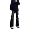 Black Micro-pull Jeans Men's Autumn Thin Straight Ruffian Handsome High-end Pants American Retro High Street Trousers