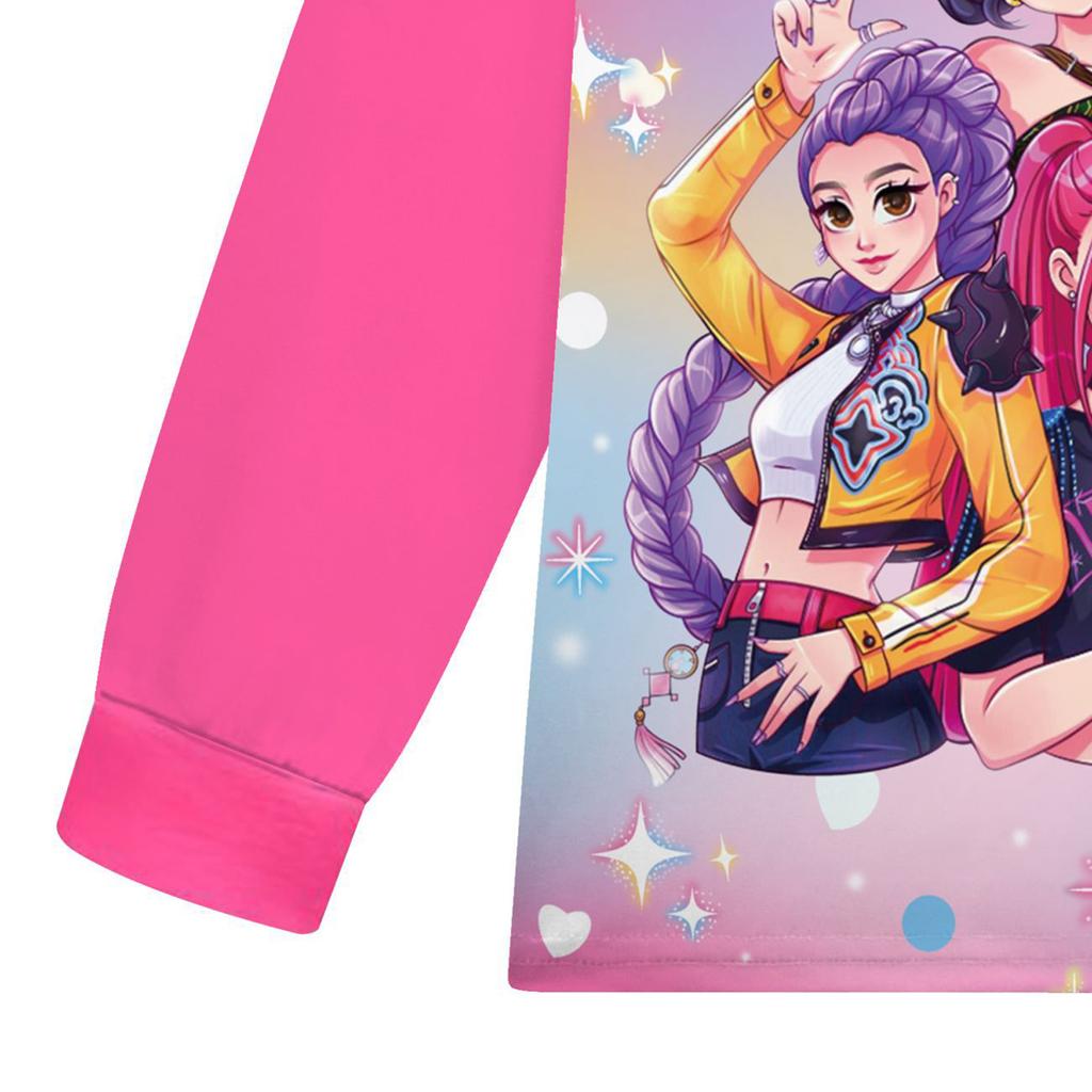 Children's Fashion Suit Skirt Round Neck Long Sleeve Top Pants