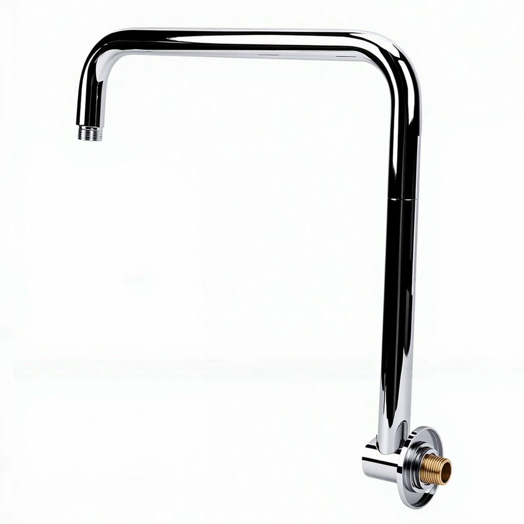 S Shaped Shower Arm 360 degrees Rotating Stainless Steel Shower Extender Arm with Flange for Bathroom Accessory