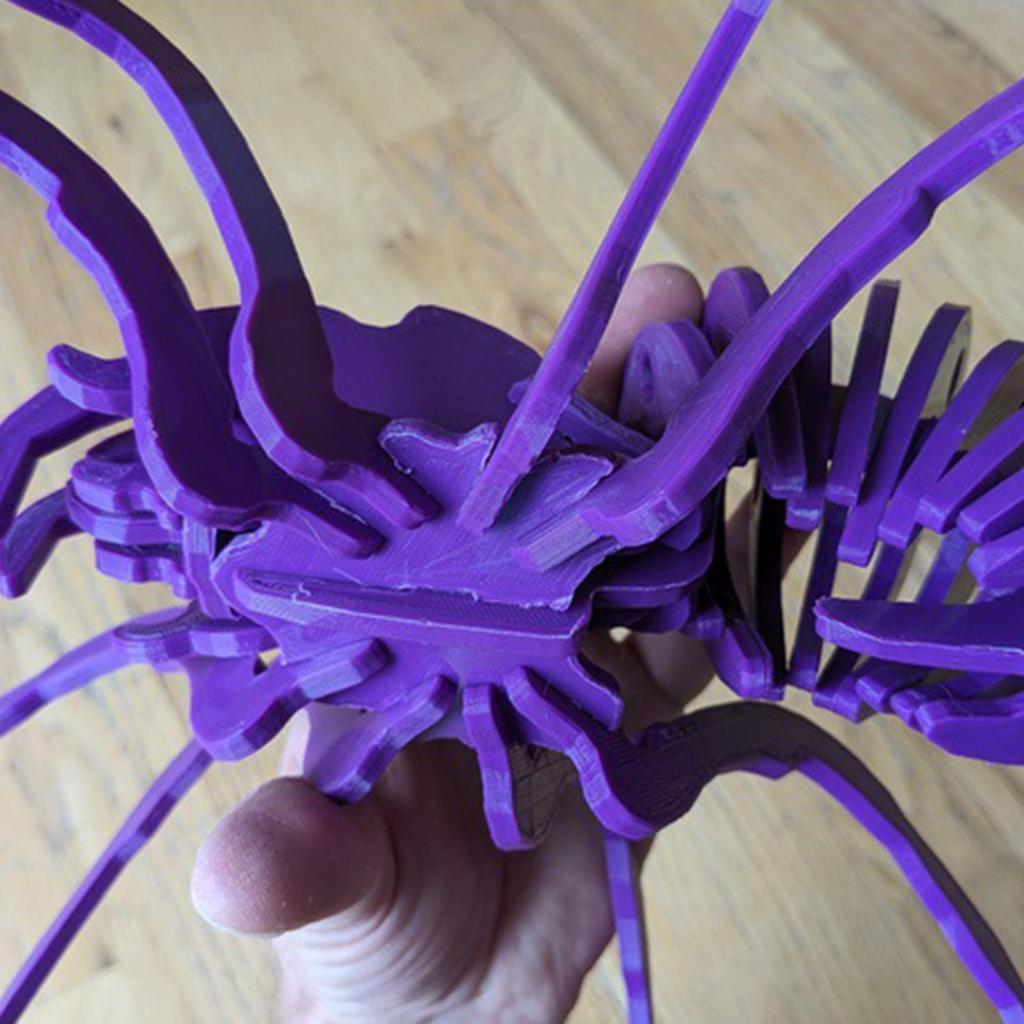 3D Printed Movable Joint Spider & Wolf Spider Toy Ornaments Decoration, Creative Model, Gift For Office/Home Decor, Car Decoration, Easter/Christmas