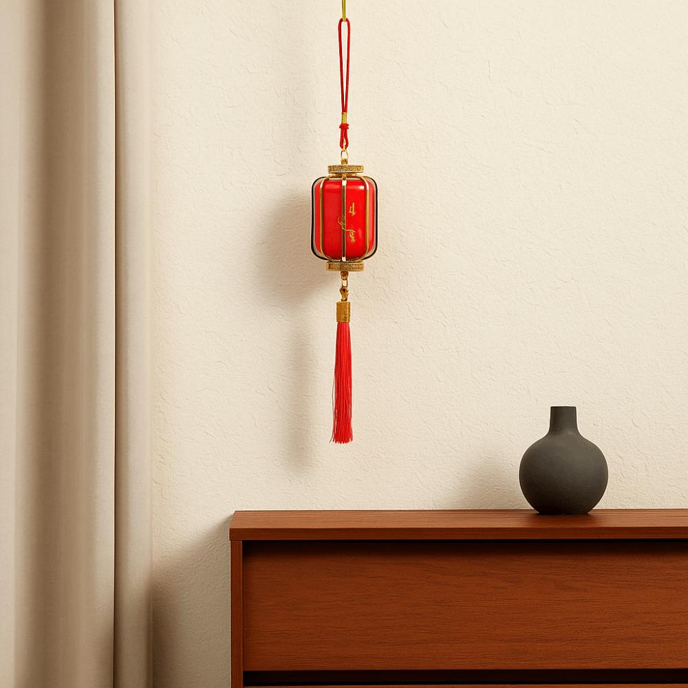 Waterproof Chinese Red Lantern Traditional Potted Decorative Lanterns Portable Lantern  Kid Toy