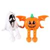 Halloween LED Night Light, Ghost Bat Pumpkin Shape Spooky Decor, Battery Operated Table Lamp for Party