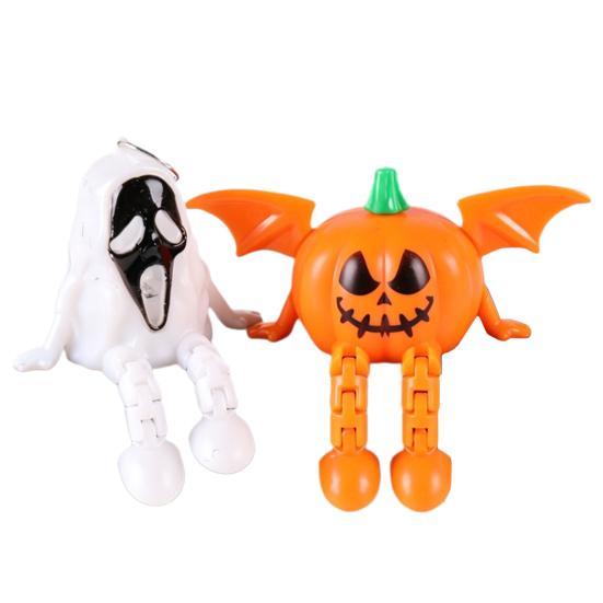 Halloween LED Night Light, Ghost Bat Pumpkin Shape Spooky Decor, Battery Operated Table Lamp for Party