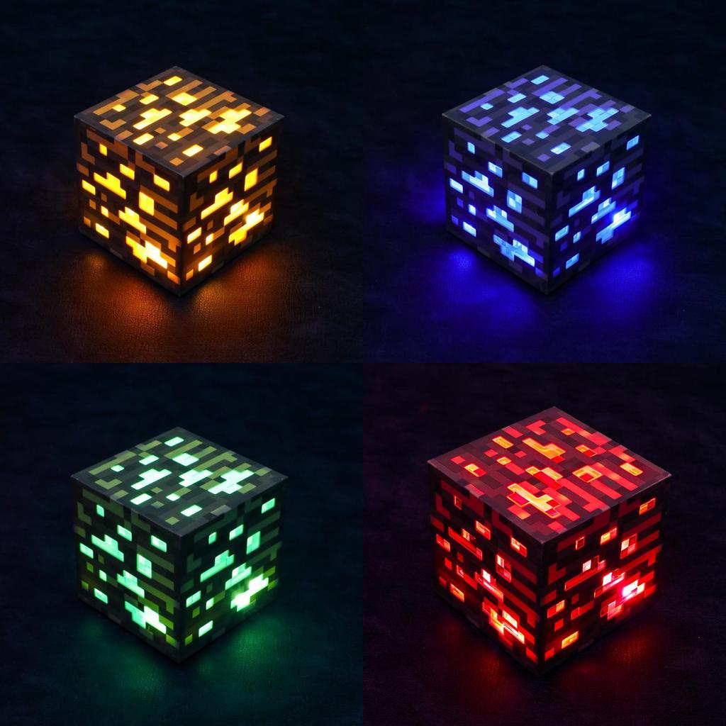 Mine Ore Night Light With Adjustable Brightness For Bedroom Decor