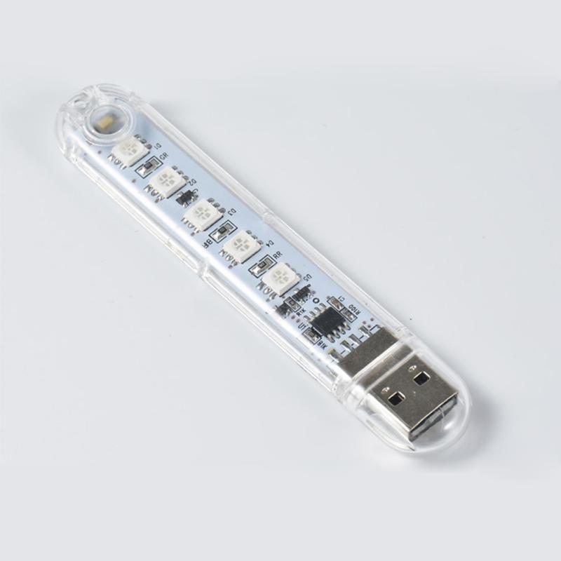 Usb Colorful Night Light High Brightness Energy Saving Long Service Life Key Switch Led Lamps