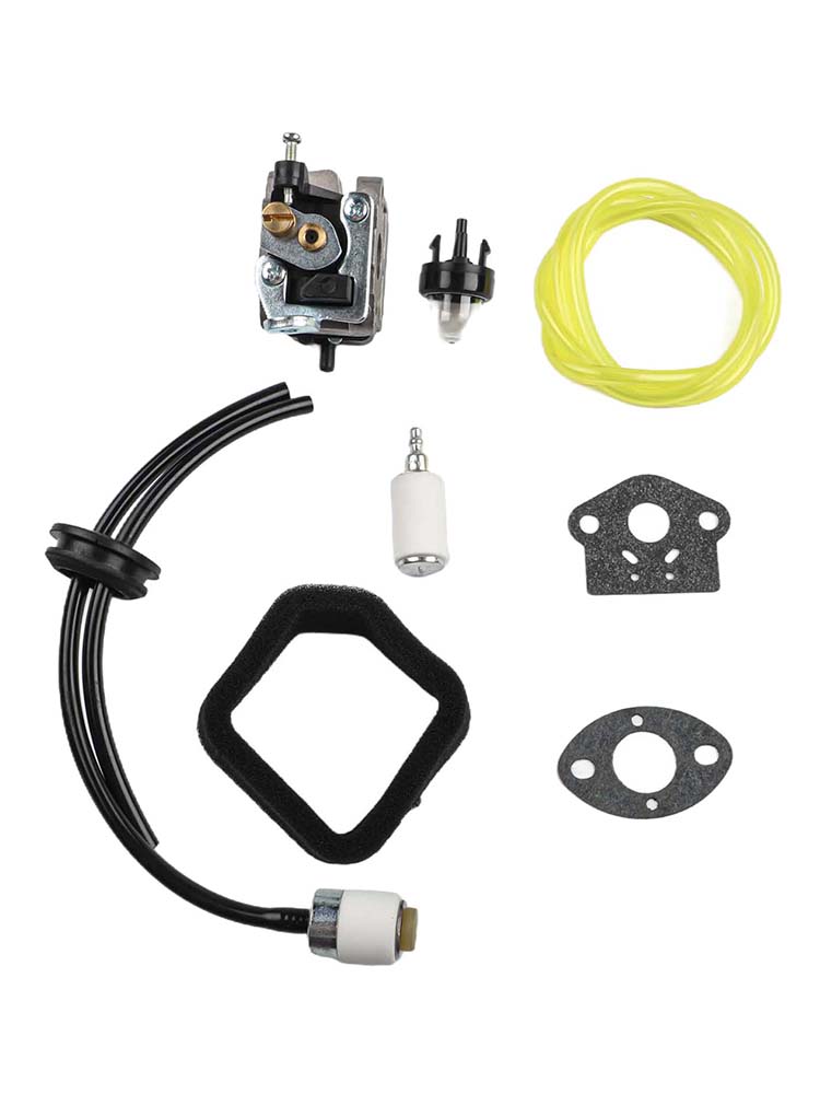Trimmer Carburetor for Tanaka CG22EA 211cc TCG22EAB Brush Cutters Includes Air Fuel Filters Gaskets Bulb and Fuel Pipe Kit