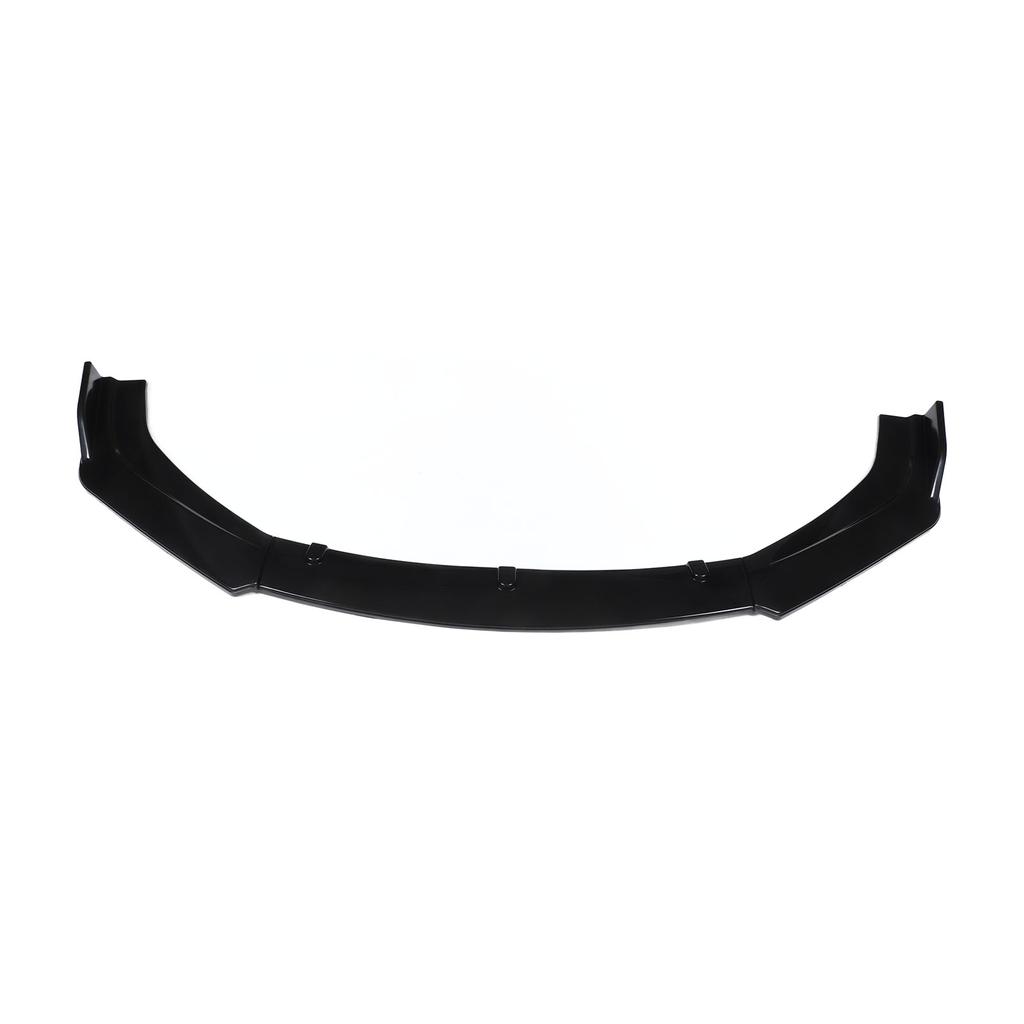 3pcs Front Bumper Lip Splitter Kit Gloss Black High Toughness Front Spoiler Body Kit for Vehicles with 1800mm Width