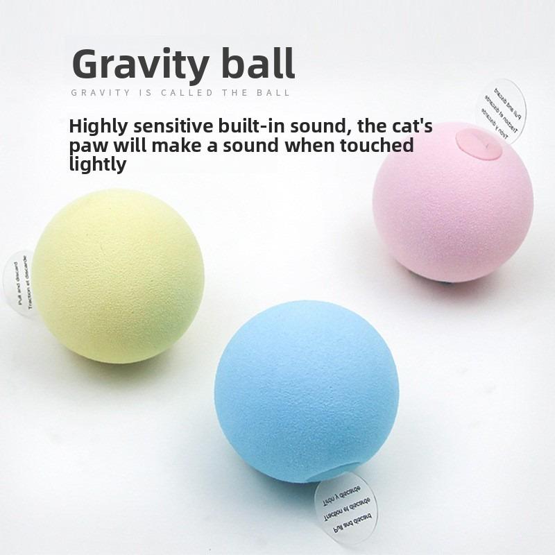 Gravitational Chirping Ball Cat Toy Simulation Animal Sound Ball with Mint