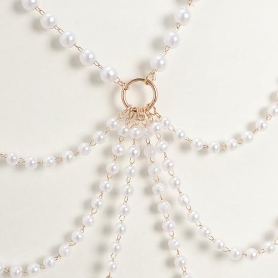 Waiting Chain Thickness Different Pearl Chain Connected Multi-layer Fringed Side Pendulum Chain Waist Chain Waist Jewelry