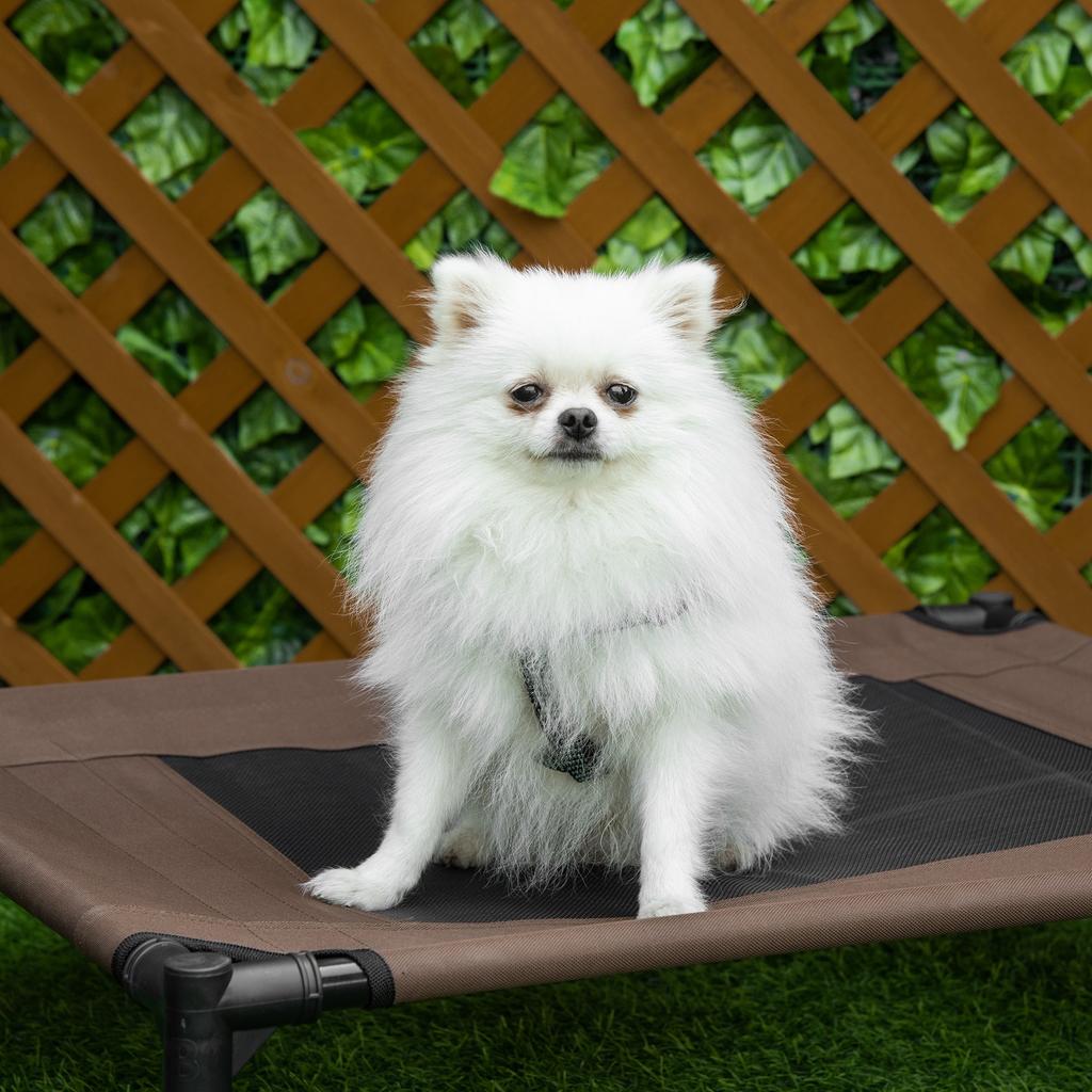 Dog Bed Outdoor, Elevated Dog Bed for Medium-Sized Large Dogs, Sturdy Pet Bed with Washable Mesh, Cat Bed Pet Bed Sleeping Place for Outdoors Camping