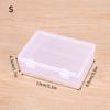 Transparent Clamshell Plastic Storage Box, Stackable Storage Box, Suitable For Office, Bathroom, Kitchen, Household Utility Box