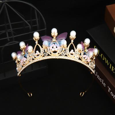 Prinzessin Geburtstag Kristallkrone Kopfschmuck Brautkrone Hochwertiges Stirnband Kopfschmuck